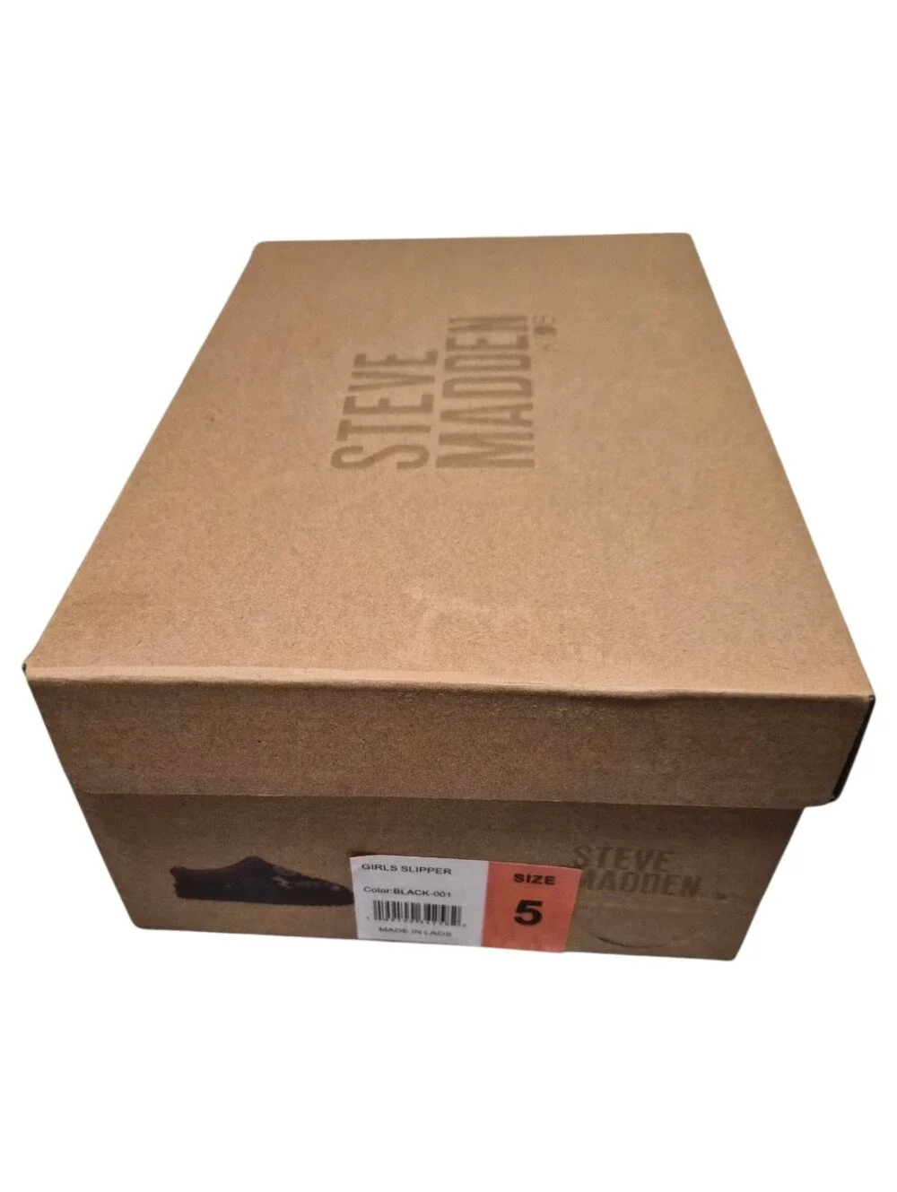 Steve Madden Kids Girls Black Whirl Slippers Graphic Size 5 NWT